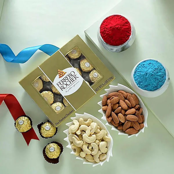 Golden Delight Holi Hamper