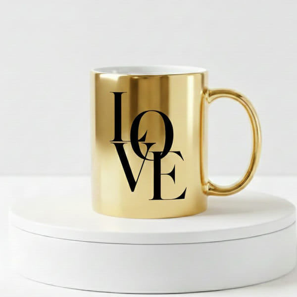 Golden Love Mug