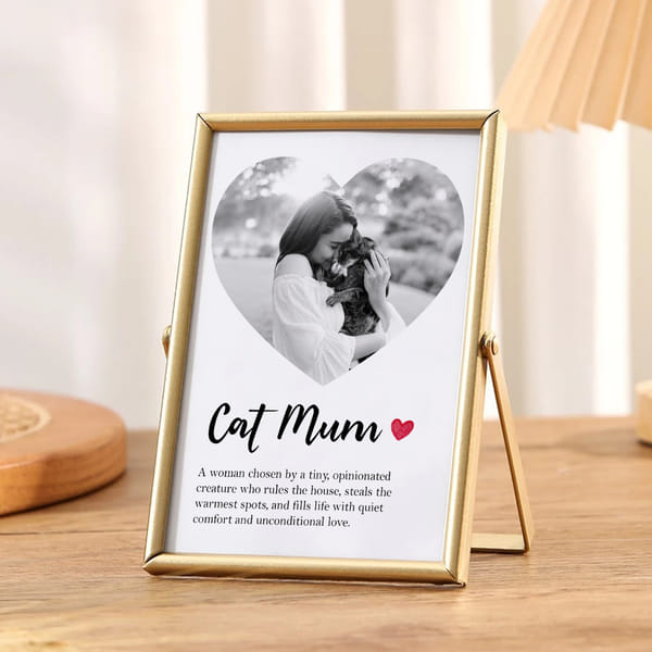 Golden Metal Personalized Photo Frame