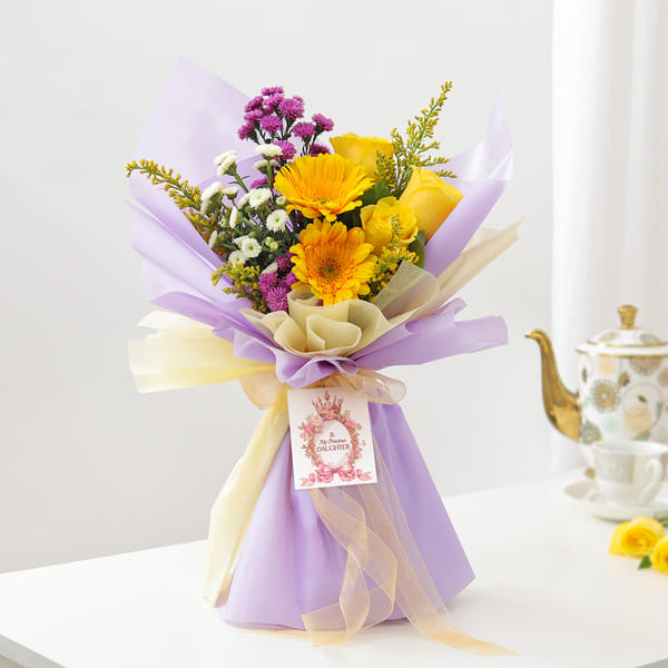 Golden Moments Bouquet For Daughter