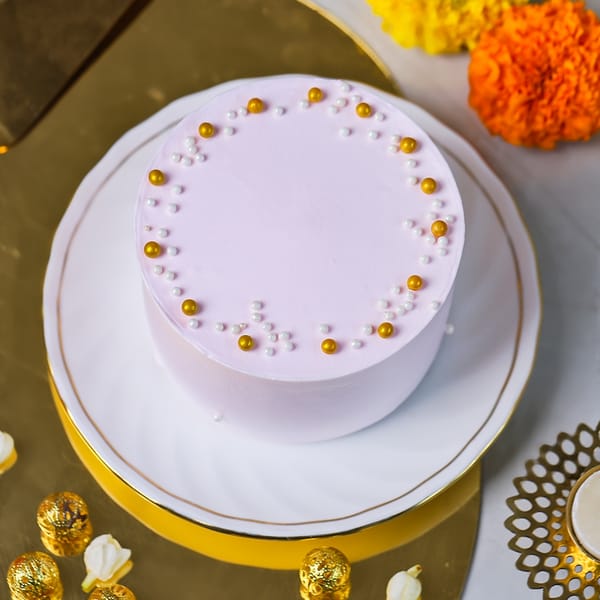 Golden Pearl Cake For Diwali