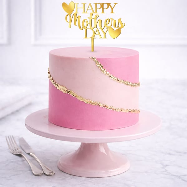 Golden Swirl Mother's Day Cake (500g)
