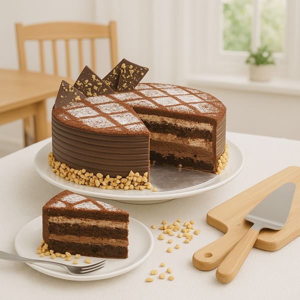 Gourmet Choco-Hazelnut Cake (Half-Kg)