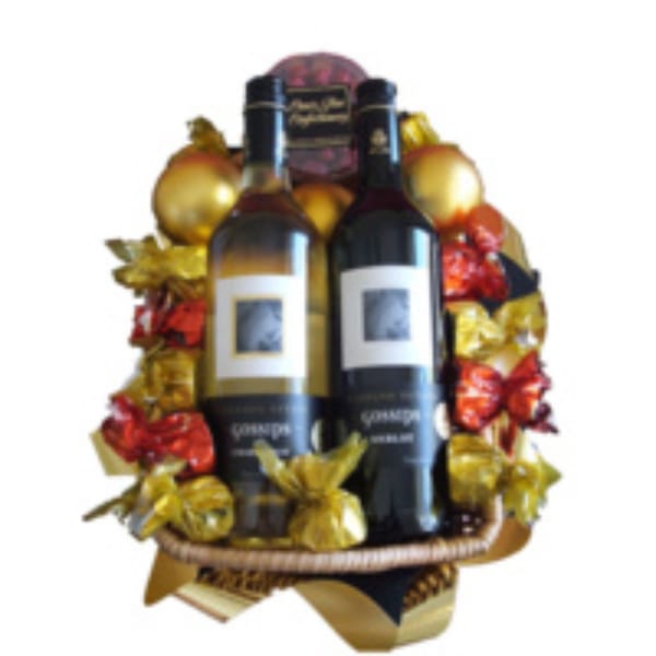 Gourmet Easter Hamper with Hunter Valley Wines, Truffles and Cashews