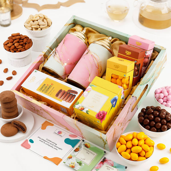 Gourmet Indulgence Women's Day Hamper - Personalized