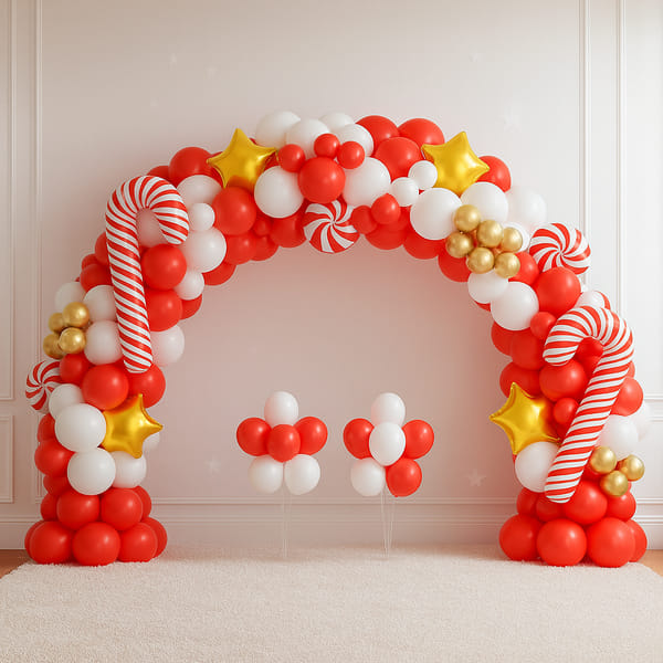 Grace Of Christmas Balloon Arch Decor