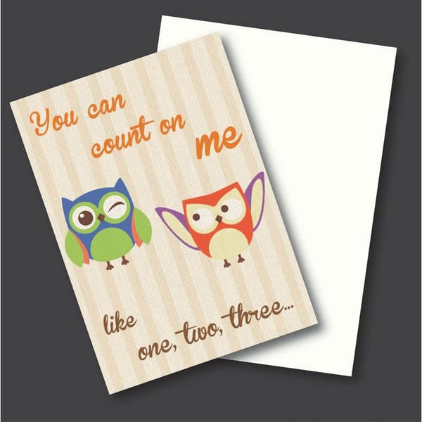 Greeting Card - Count On Me