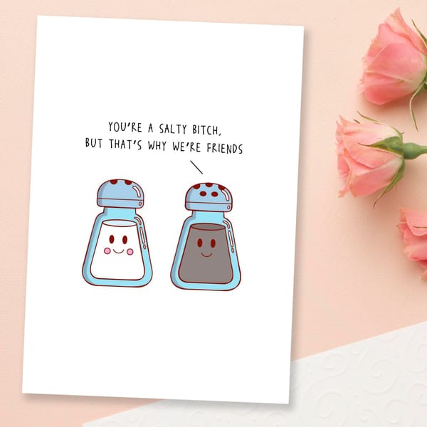 Greeting Card - Salty - Single Piece
