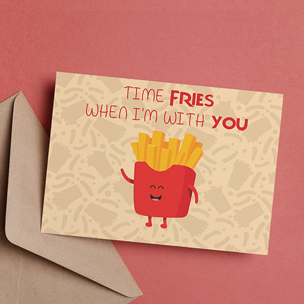 Greeting Card - Time Fries - Single Piece