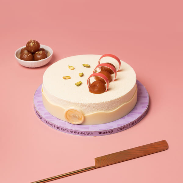 Gulab Jamun Fusion Cheesecake