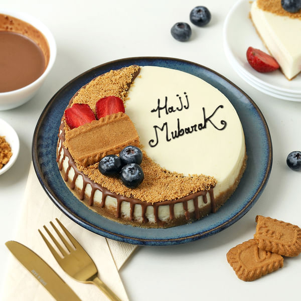 Hajj Mubarak Biscoff Cheesecake (Half Kg)
