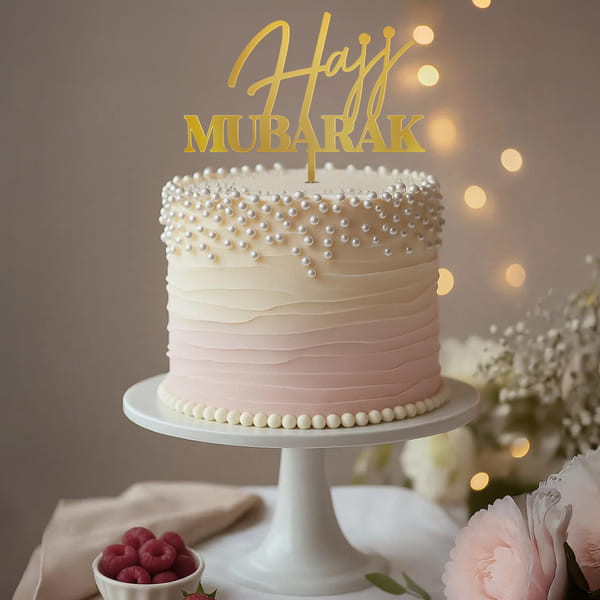 Hajj Mubarak Pearl-Touched Layered Cake (500 g)