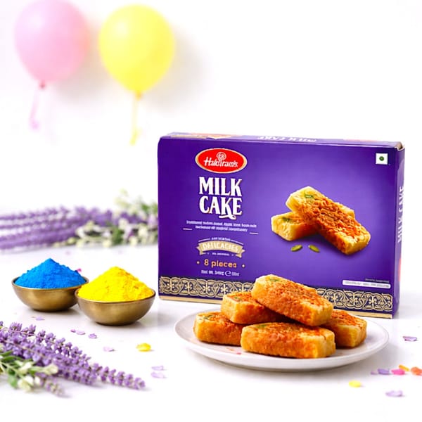 Haldiram's Milk Cake & Holi Colours Combo
