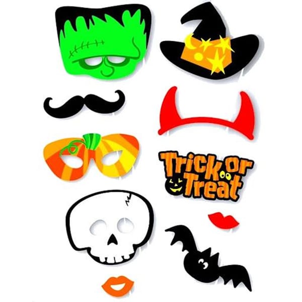 Halloween Photo Props - Trick Or Treat - Set Of 10