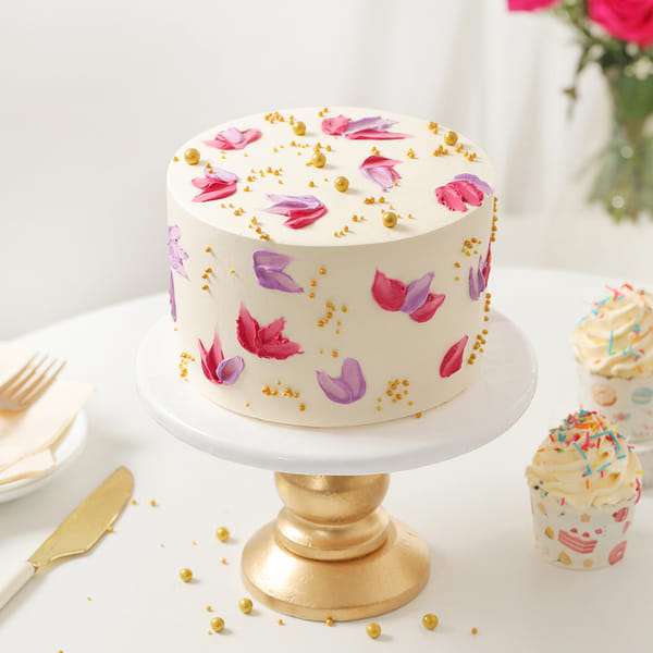 Hand-painted Floral Delight Cake