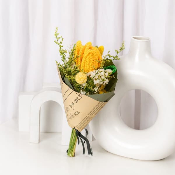 Handmade Crochet Flower Bouquet