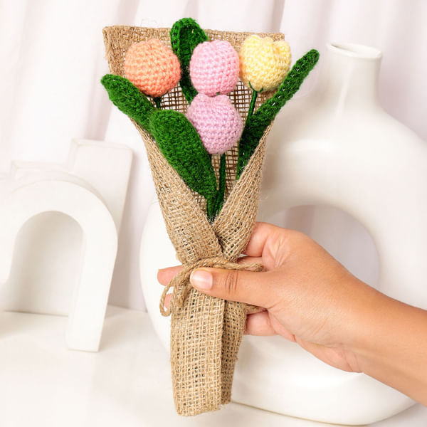 Handmade Tulip Crochet Blooms