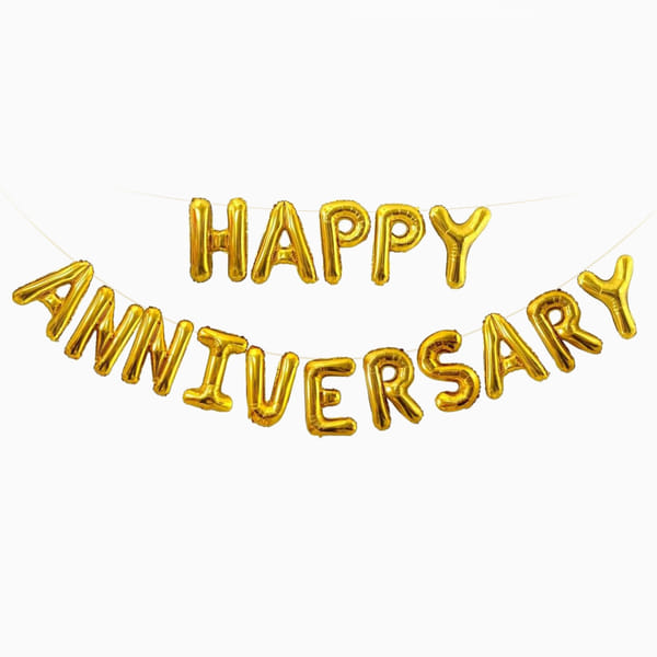 Happy Anniversary Balloons (Deflated)