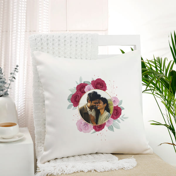 Happy Anniversary Personalized Cushion