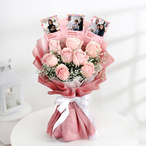 Happy Birthday Personalized Fridge Magnet Bouquet