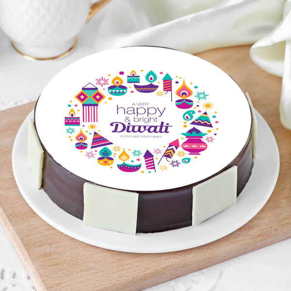 Happy Diwali Poster Cake