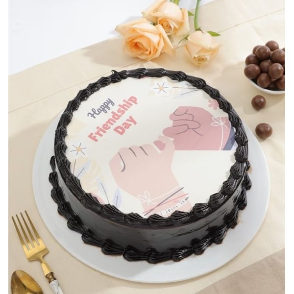 Happy Friendship Day Photo Cake