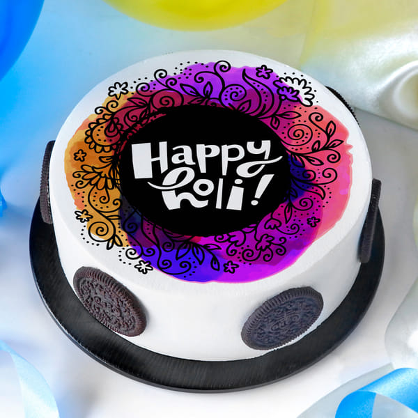 Happy Holi Delicious Poster Cake (2 Kg)
