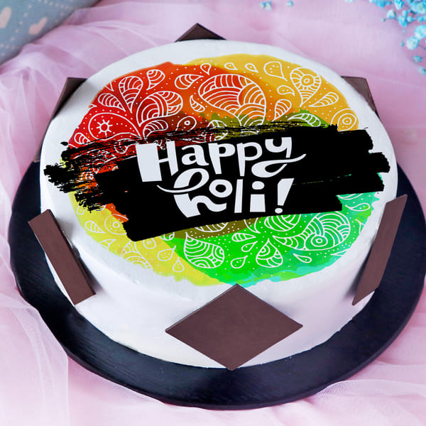 Happy Holi Poster Cake (2 Kg)