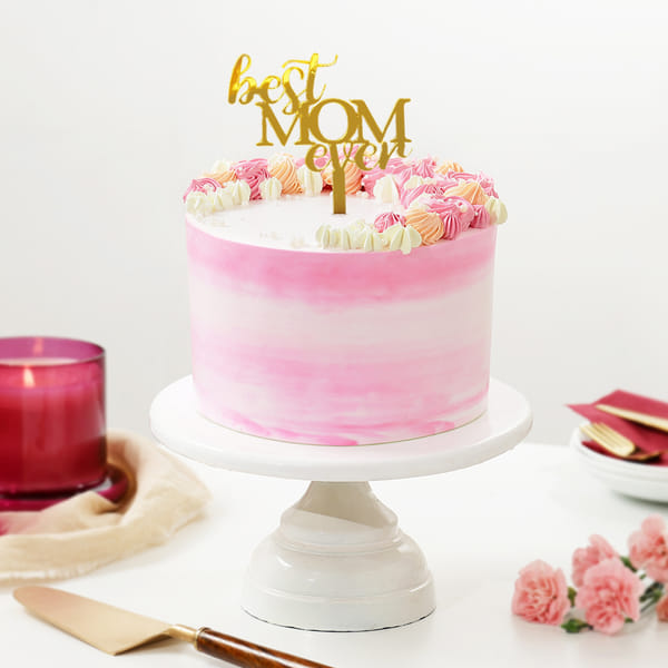 Happy Mother's Day Floral Icing Cake