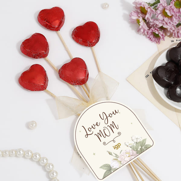 Heart Chocolate Stick for Mom