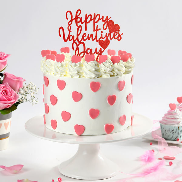 Heart Love Valentine's Cake