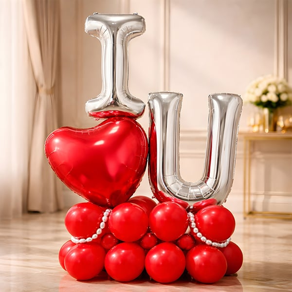 Heartfelt I Love You Balloon Bouquet