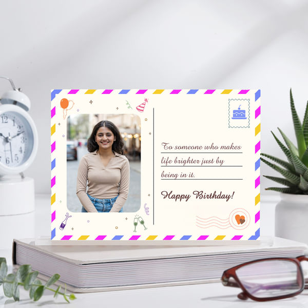 Heartfelt Personalized Birthday Table Frame