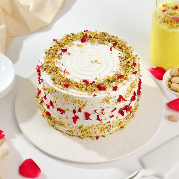 Heavenly Thandai Holi Cake