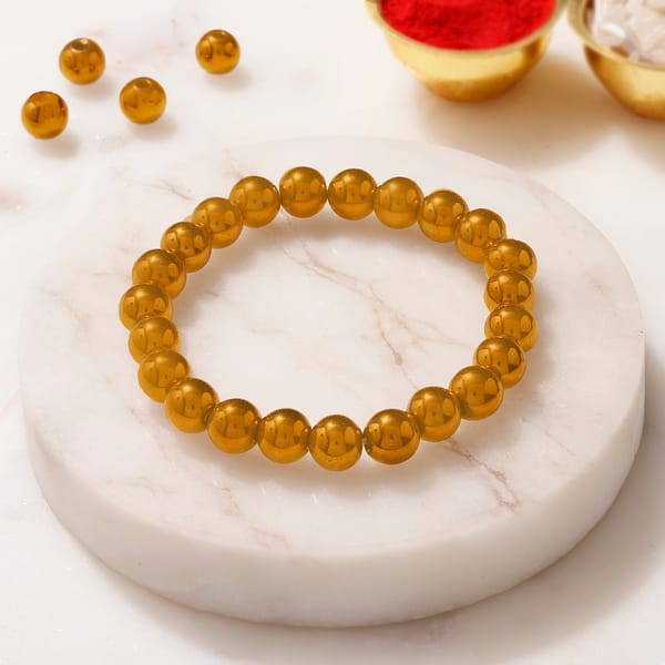 Hematite Protection and Strength Bracelet Rakhi