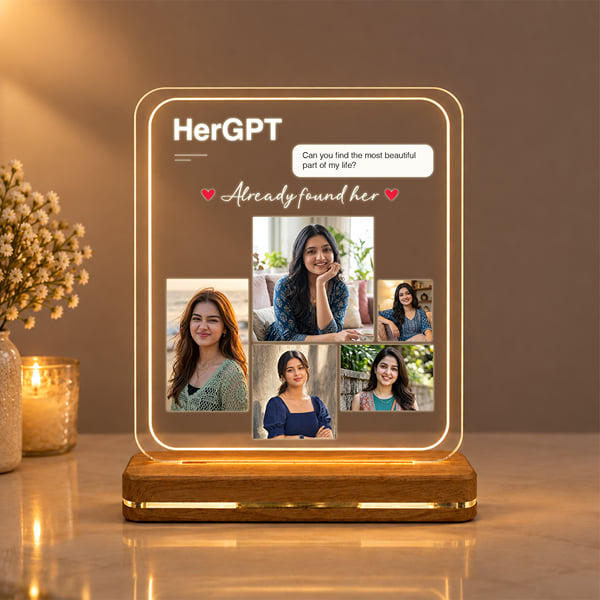 HerGPT Personalized Photo LED Lamp For Her