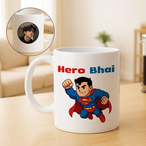 Hero Bhai Personalized Mug for Brother
