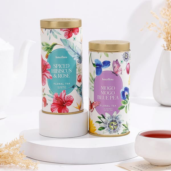 Hibiscus & Blue Pea Floral Tea Combo