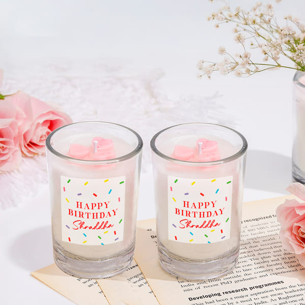 Hidden Message Personalized Birthday Candle - Set Of 2