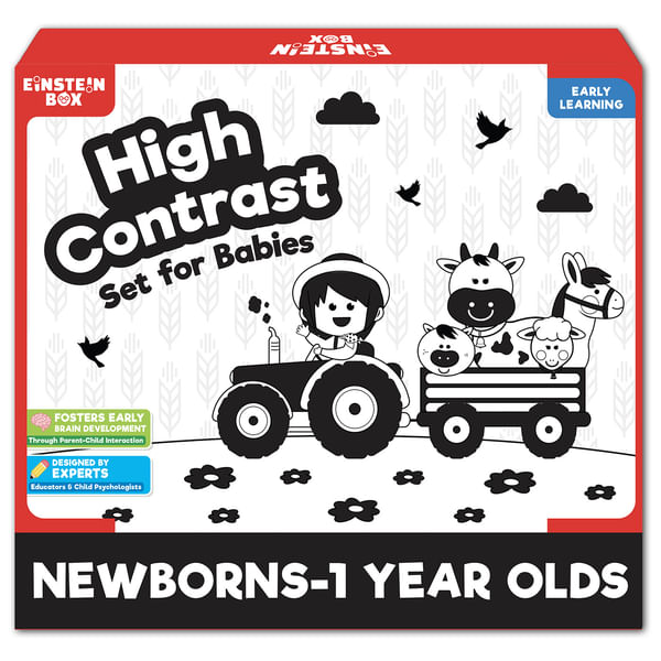 High Contrast Play Set For Babies - 0 to 12 Months