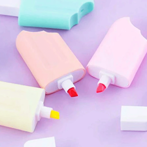 Highlighter Ice Cream Set Of 6
