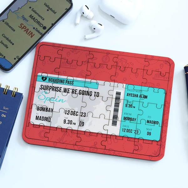 Holiday Reveal Personalized Jigsaw Puzzle