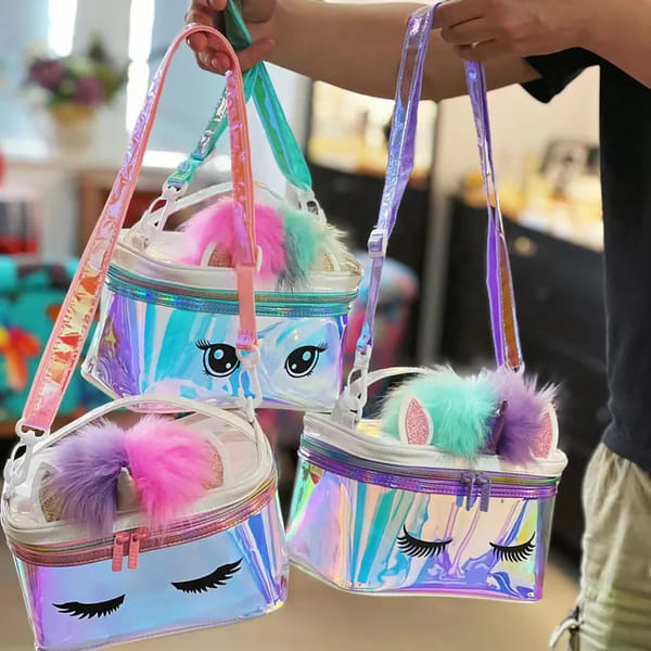 Holographic Unicorn Cosmetic Bag - Assorted - Single Piece