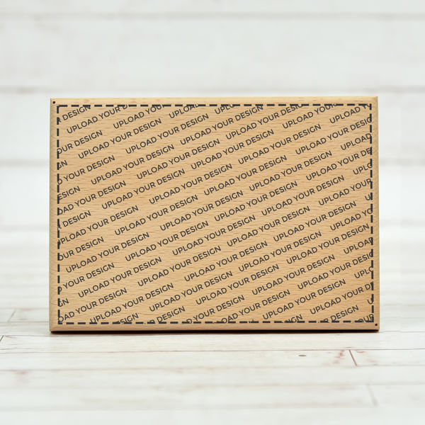 Horizontal Wooden Plaque With Upload Your Own Design Customisation