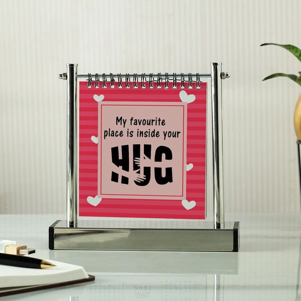 Hug Day Personalized Metal Spiral Photo Frame