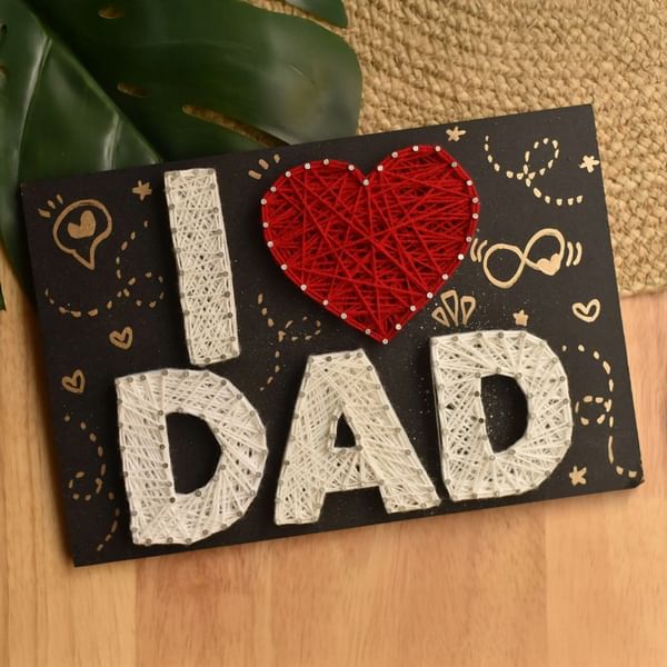 I Love Dad String Art Frame