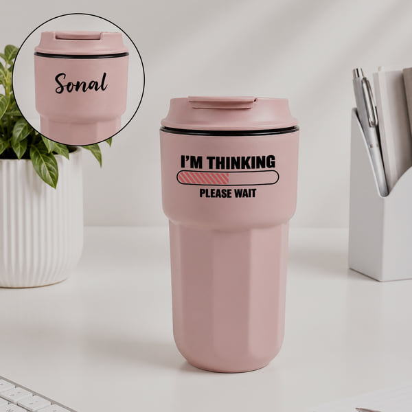 I'm Thinking Please Wait Personalized Java Mug