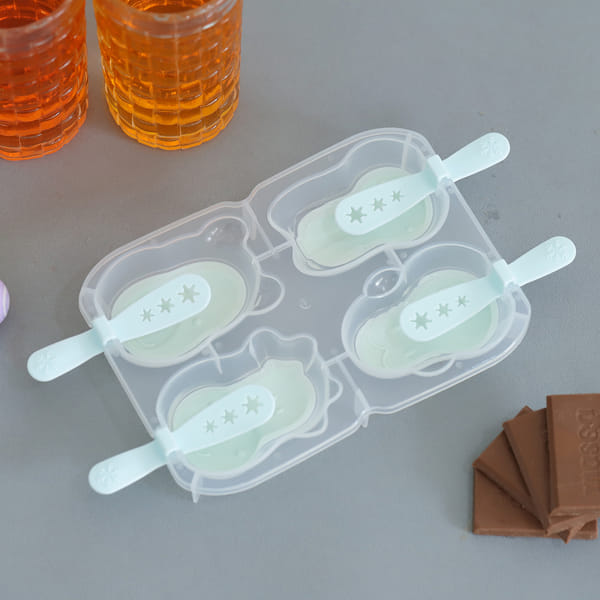 Ice Candy Mould - Bear - Assorted - Set Of 4