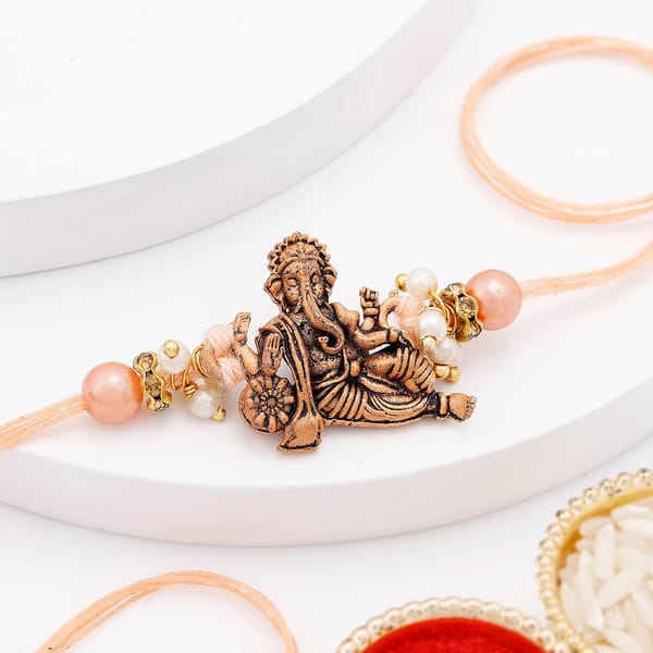 IGP Beads Ganesha Rakhi