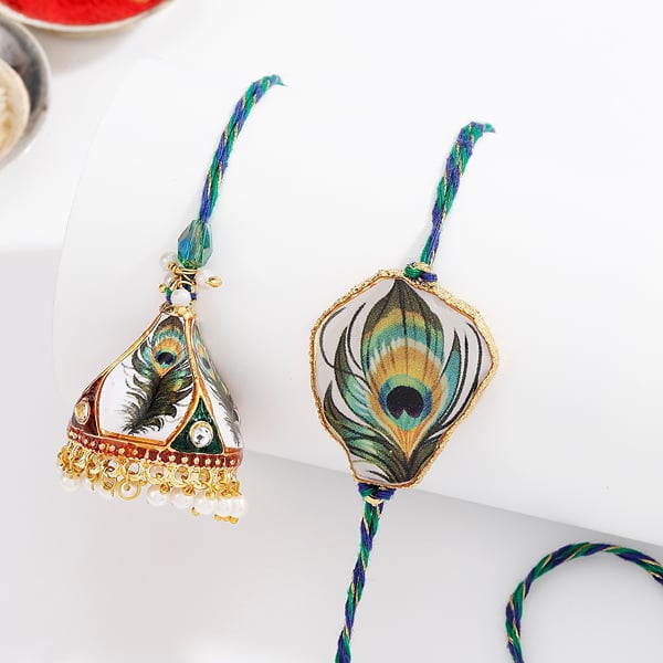 IGP Bhaiya Bhabhi resin style Krishna Rakhi